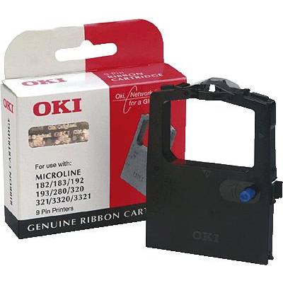 OKI Ink ribbon cartridges 09002303 Original ML280 ML320 ML321 ML3320 ML3321 Compatible with (manufacturer brands): OKI B
