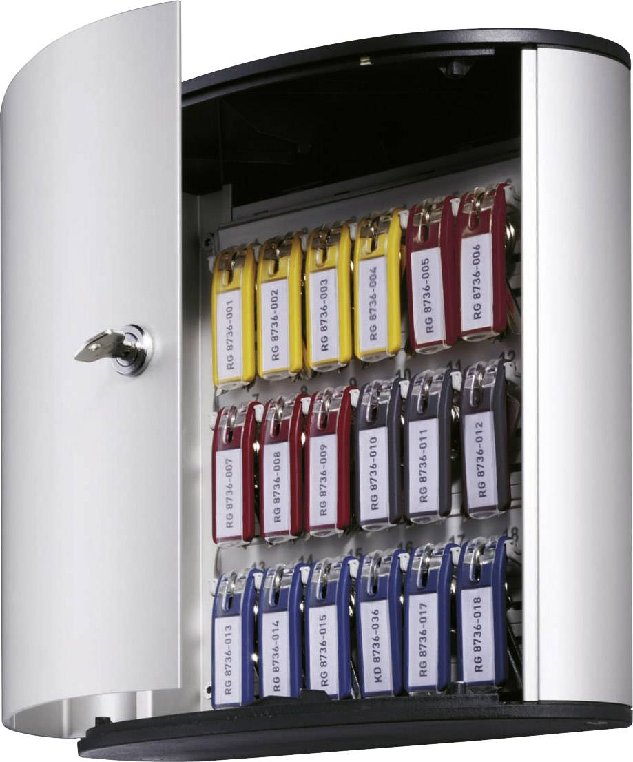 Durable Key cabinet KEY BOX 195123 No. of hooks 18 Silver (metallic)