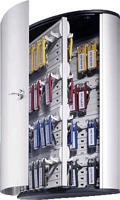 Durable Key cabinet KEY BOX 195523 No. of hooks 72 Silver (metallic)