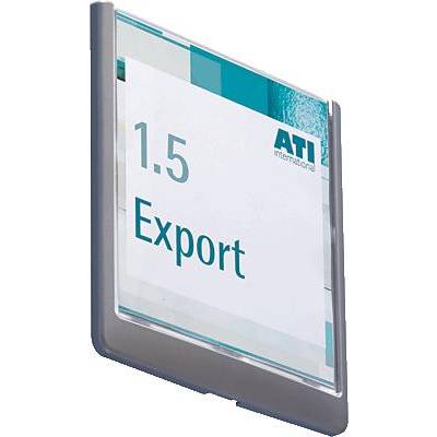 Sign with the inscription '1.5 Export' and the logo of 'ATI International'.