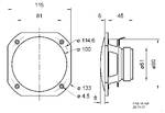 Sauna loudspeaker FRS 10 WP 8 Ohm