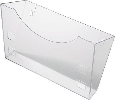 Helit glasklar H6103002 Brochure holder Glassy 1 pc(s) (W x H x D) 240 x 165 x 105 mm