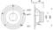 Technical drawing of a loudspeaker with dimensions: 122 mm diameter frontally, 48 mm depth laterally, 94 mm mounting diameter.