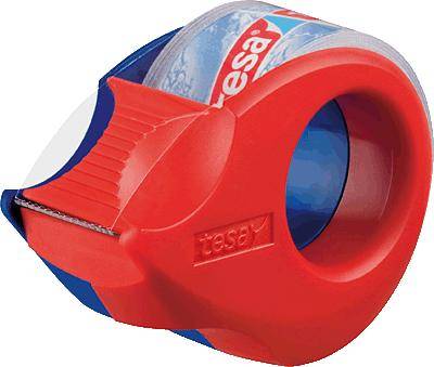 tesa Tape dispenser 57858-00000 Blue, Red Barrel width (max.): 19 mm Length (max.) 10 m