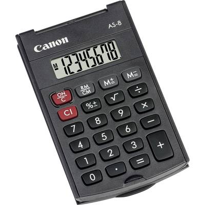 Calculator with a display showing '12345678'. Brand name at the top. Buttons for basic calculation functions and percentage.