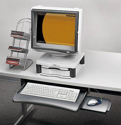 Fellowes 93804 Keyboard Drawer Slide Graphite Conrad Com