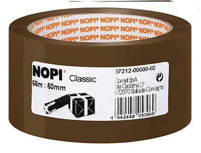 Nopi UNIVERSAL 57212-00000-04 Packaging tape Brown (L x W) 66 m x 50 mm 1 pc(s)