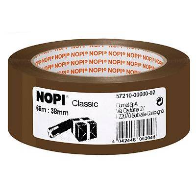 Nopi Classic 57210-00000-04 Packaging tape  Brown (L x W) 66 m x 38 mm 1 pc(s)