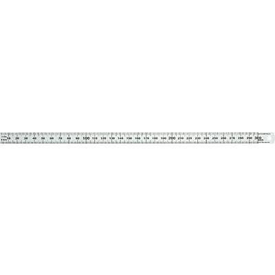 A metal ruler with centimetre and millimetre markings from 0 to 30 cm.
