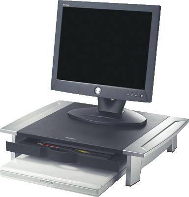 Fellowes 80311 Monitor riser Height range: 10 up to 15 cm Black, Silver