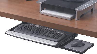 Fellowes 8031201 Keyboard Drawer Slide Black Silver Conrad Com