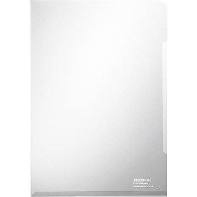 A simple, transparent A4 plastic folder with a subtle sheen.