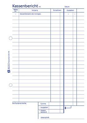 Avery-Zweckform Cash balance sheet 318 A5 White No. of sheets: 50 Carbonless copy paper: No