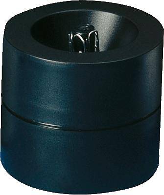 Elegant premium quality with ring magnet black attractive accessory i-Line paper clip dispenser HAN 17652-13 