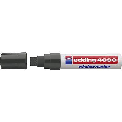 'edding 4090 window marker' in Black with removable lid.