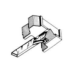 A technical diagram shows the intersection point of two components. One protrudes outwards, the other is positioned vertically.