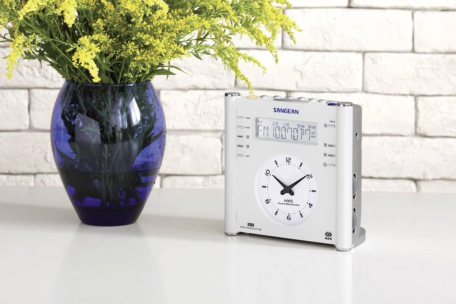 Sangean Atomic 30 Radio alarm clock FM, AM AUX White-6