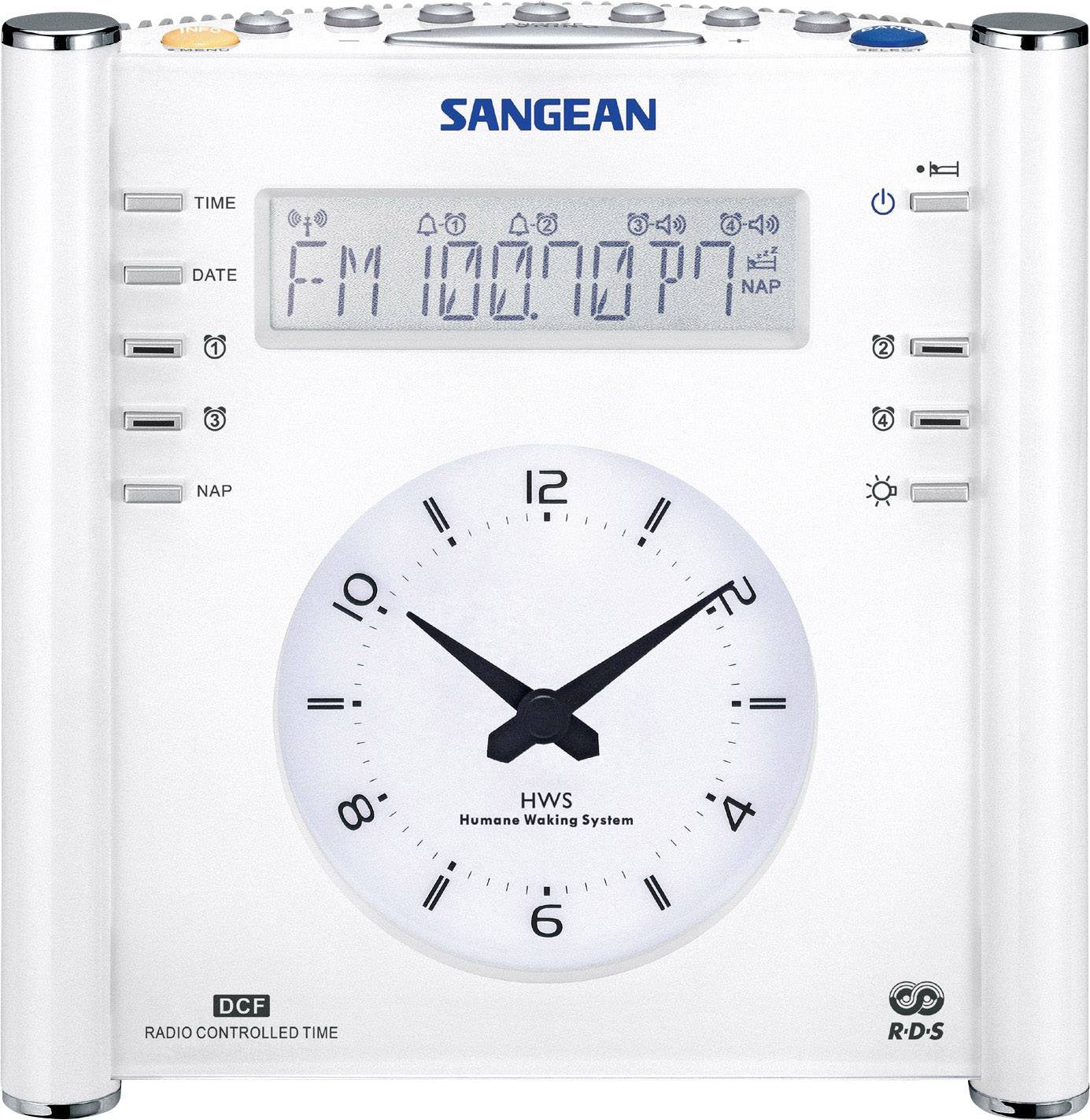 Sangean Atomic 30 Radio alarm clock FM, AM AUX White-1