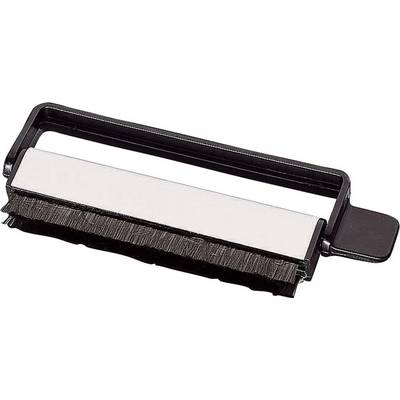 A black toner wiper with a plastic frame and a white, flat cleaning pad suitable for removing toner.