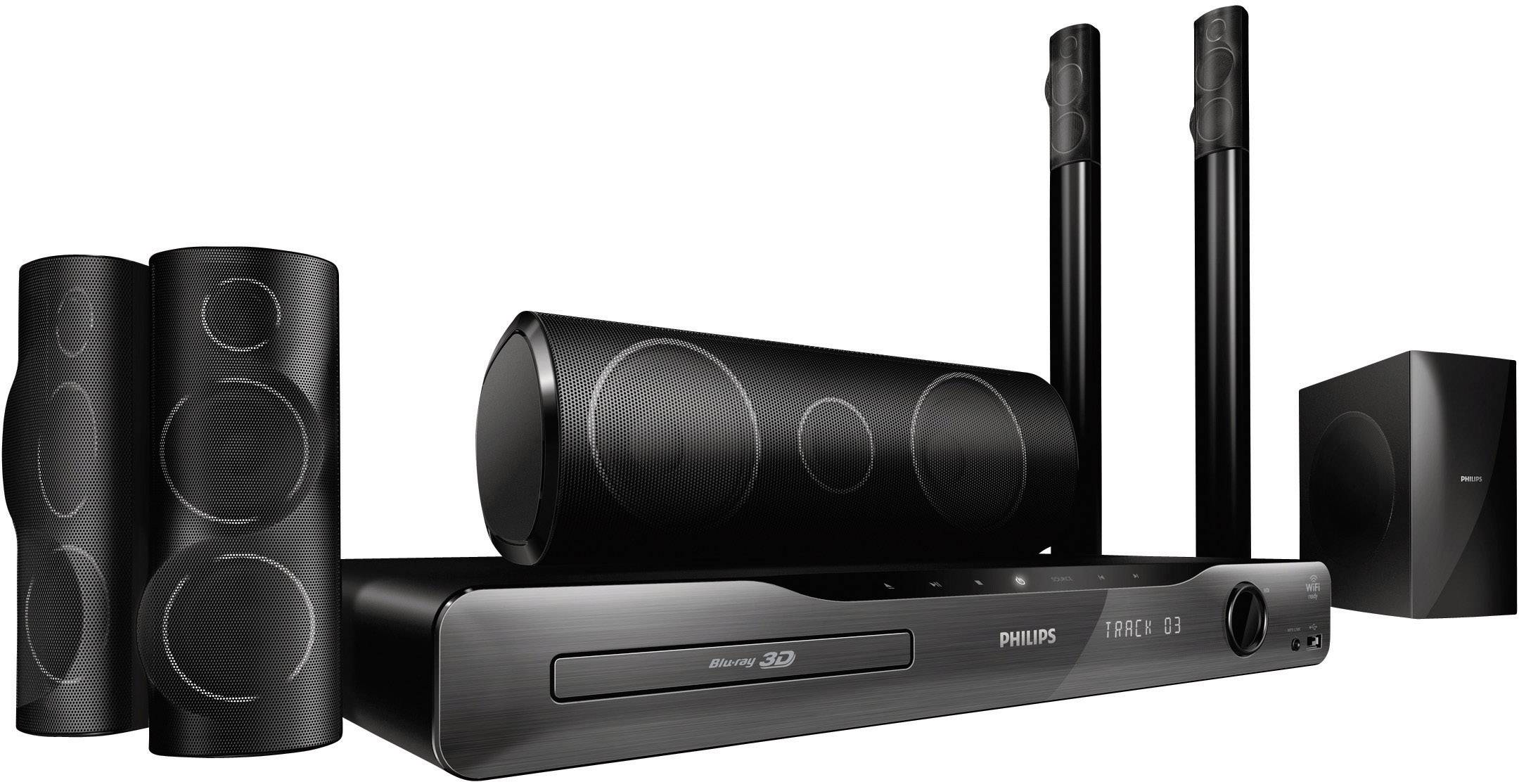 Philips HTS5582 Home Theater System, 1000 W, Black from