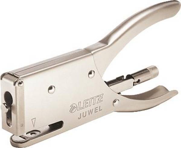 Leitz Handheld stapler Juwel Stapling capacity:12 sheets (80 g/m²) Nickel 1 pc(s)