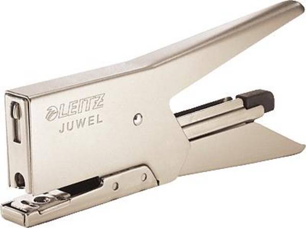 Leitz Handheld stapler Juwel 2000 Stapling capacity:12 sheets (80 g/m²) Nickel 1 pc(s)
