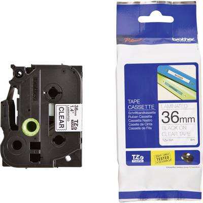 Brother TZe-161 Labelling tape  Plastic Tape colour: Transparent Font colour: Black 36 mm 8 m