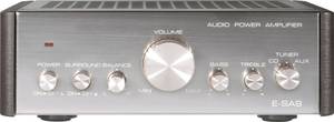 Renkforce E-SA9 Stereo amplifier 2 x 12 W Silver (metallic), Dark brown