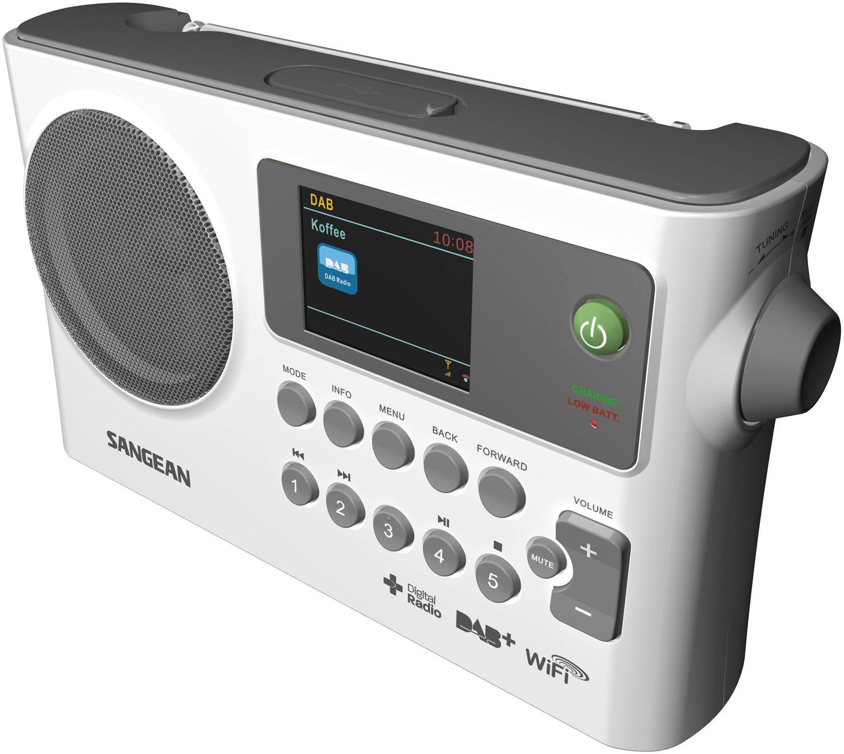 Sangean WFR28C Portable radio AUX, DAB+