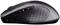 Wireless computer mouse in black with side forward and back buttons and a textured surface for enhanced grip.