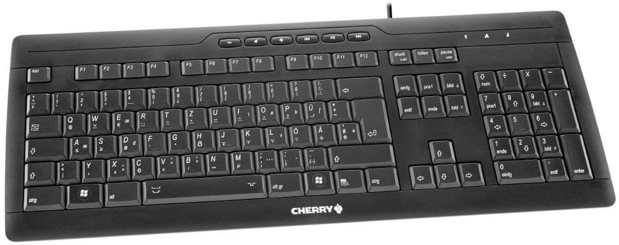 Cherry Stream Xt T2 Usb Keyboard German Qwertz Windows Black Conrad Com