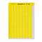 Yellow highlighting strips on a sheet with a printed scale from 1 to 30; Weidmüller brand printed in black at the top.