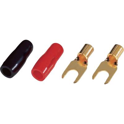 Sinuslive KSI 10 U terminal   10 mm² Hole Ø=5 mm Partially insulated Black, Red 10 pc(s) 