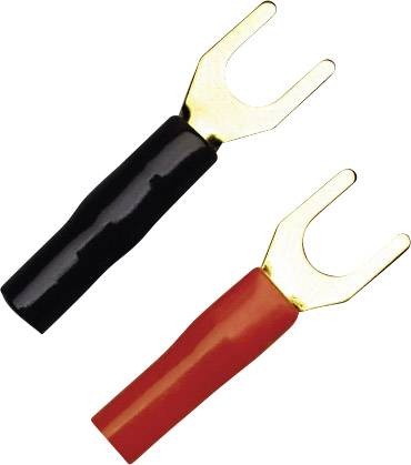 KSI 2.5P10 U terminal 1.50 mm² 2.50 mm² Hole Ø=4 mm Partially insulated Black, Red 10 pc(s)