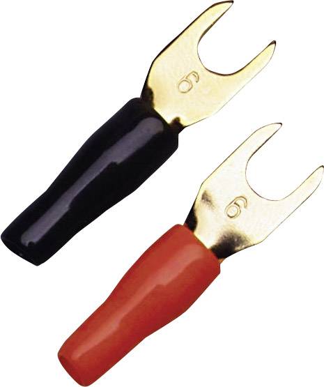 Sinuslive KSI 6 U terminal 6 mm² Hole Ø=5 mm Partially insulated Black, Red 10 pc(s)