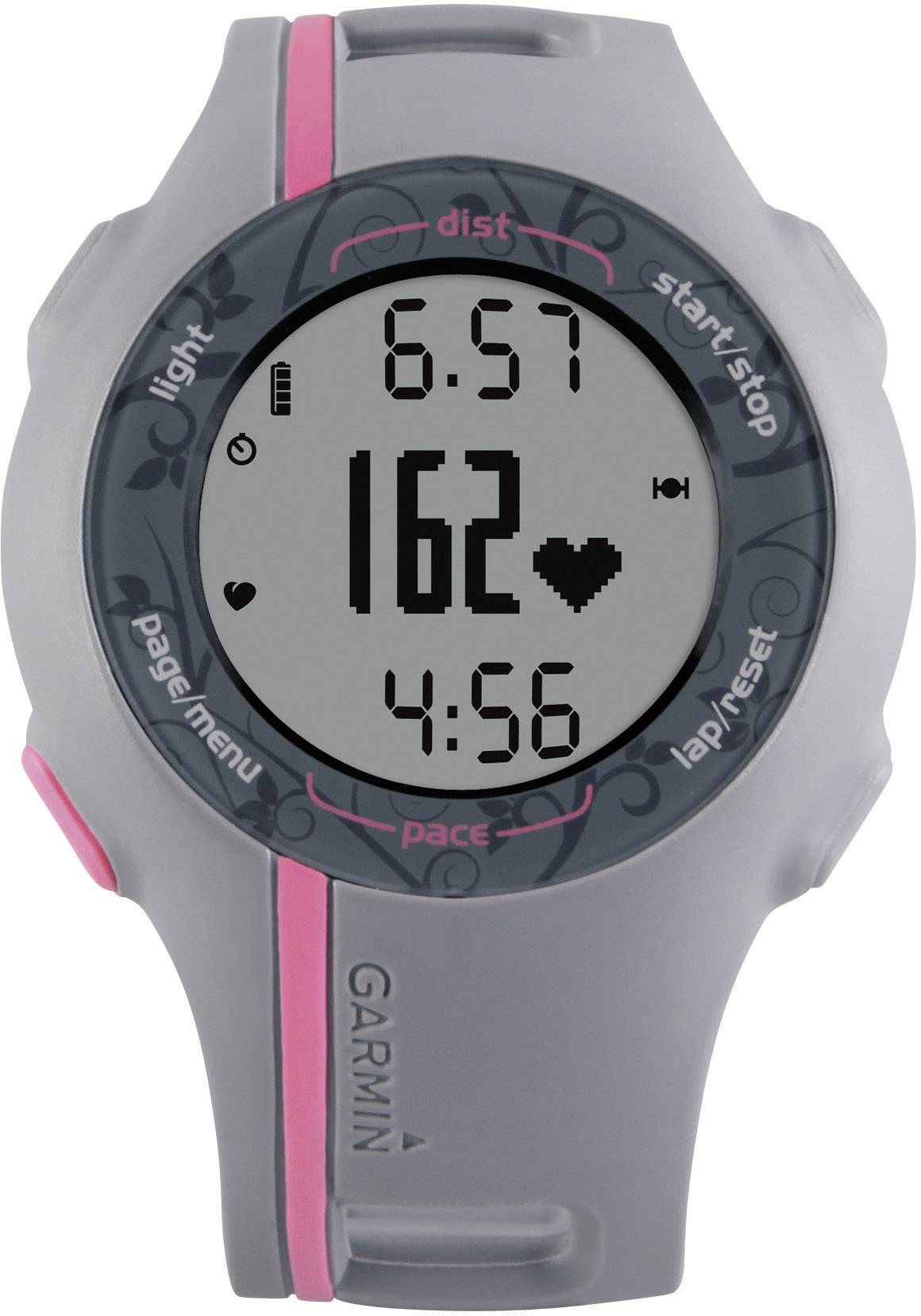 Garmin GPS heart rate monitor watch with chest strap Grey, Pink from