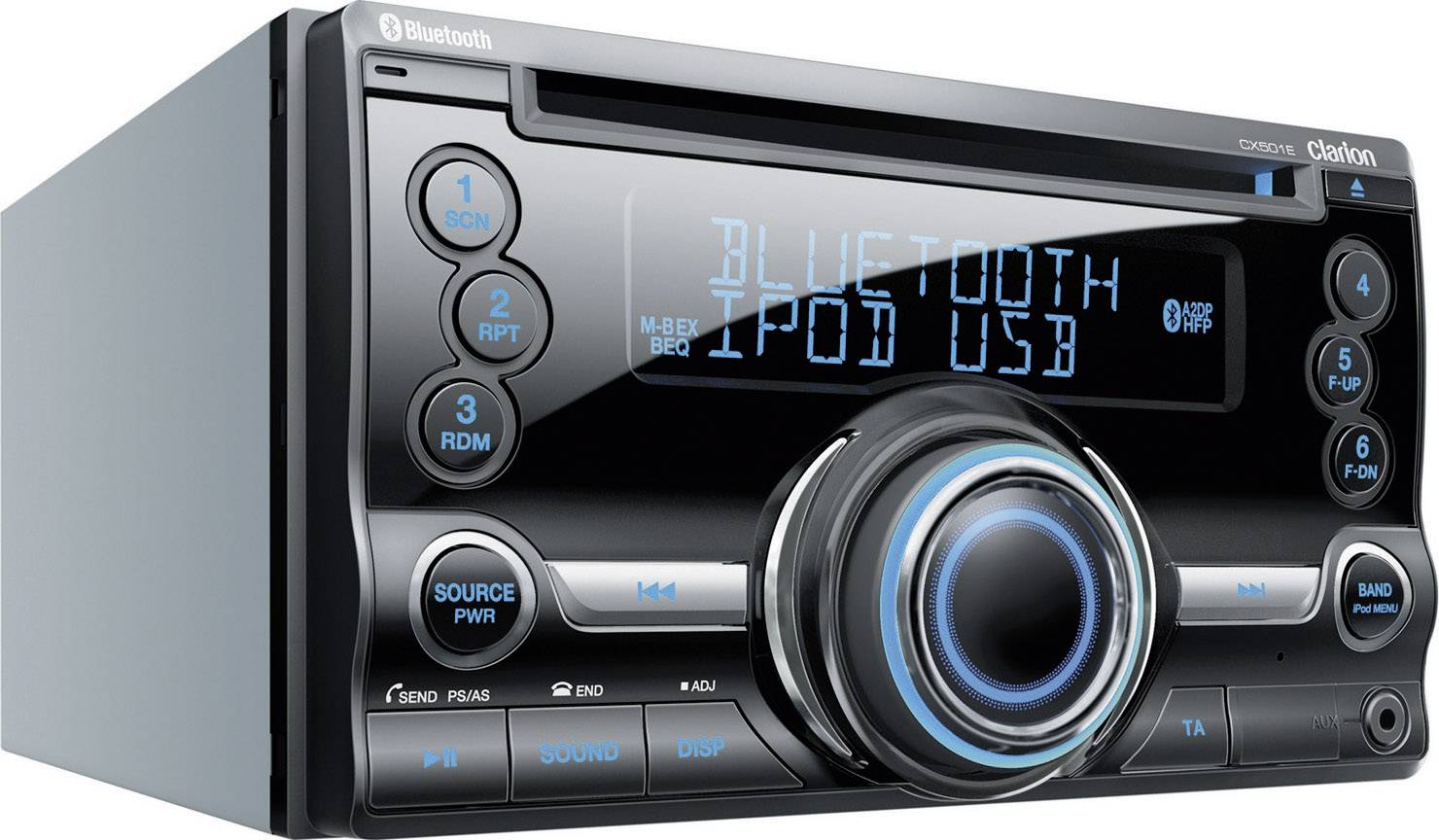 Double DIN car stereo Clarion CX501E from