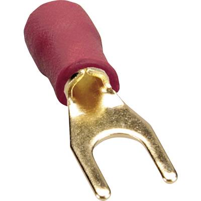 A red metal crocodile clip with an insulated handle, commonly used in electronics for secure cable connections.