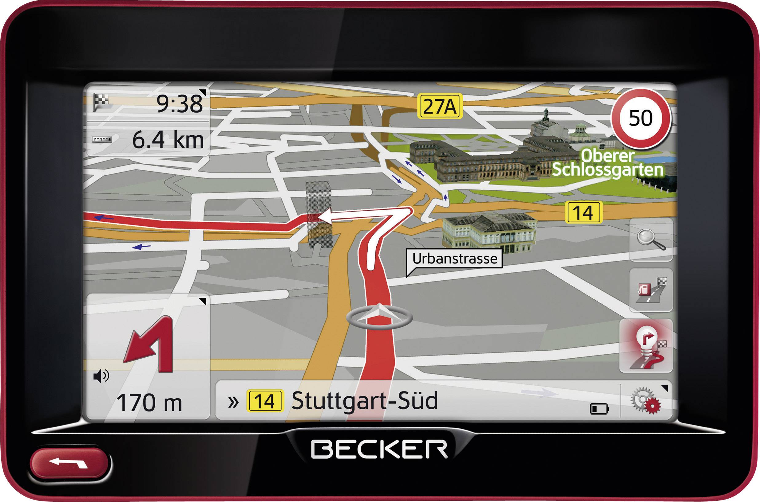 Becker Ready 45 LMU Sat Nav Maps of Europe from