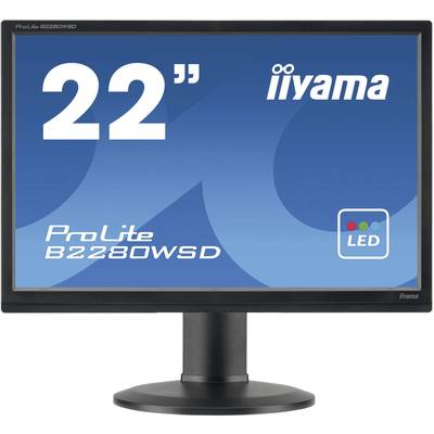 Iiyama B2280WSD-B1 LED 55.9 cm (22 inch) 1680 x 1050 p WSXGA+ 5 ms DVI, VGA TN LED