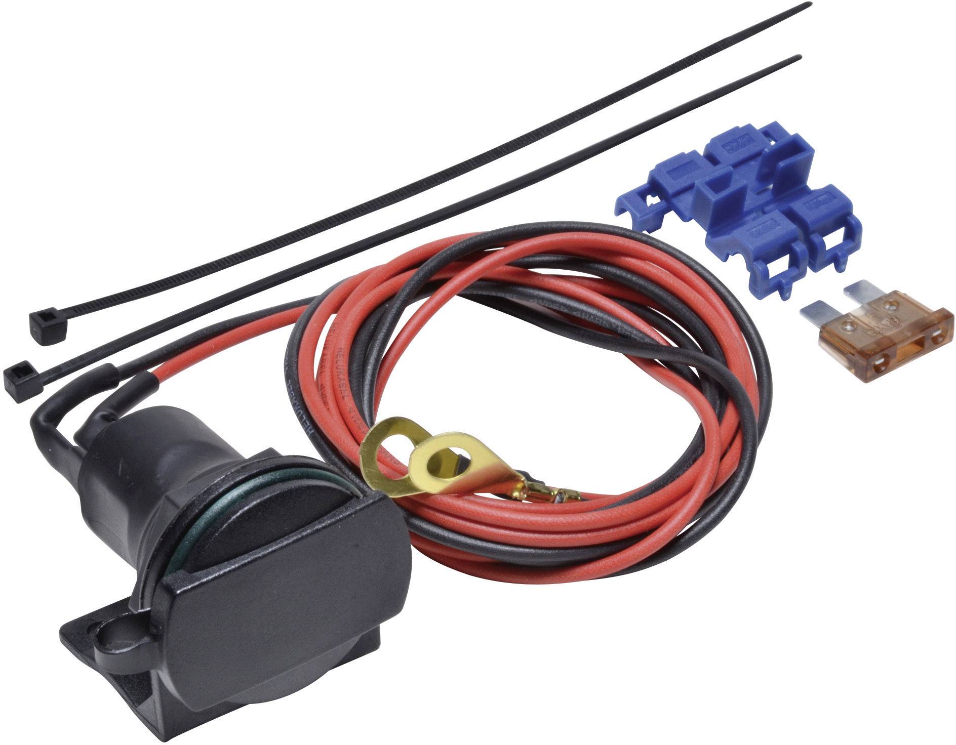 BAAS Cigarette lighter socket with pipe bracket ZA01 Max. load capacity=5 A Compatible with (details) Cigarette lighter plug Wall outlet 12 V / DC