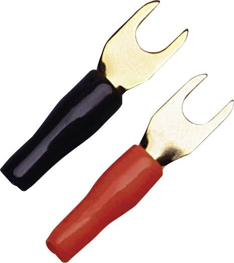 Sinuslive KSI-4P10 U terminal 4 mm² Hole Ø=5 mm Partially insulated Black, Red 10 pc(s)