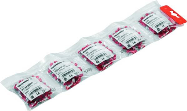 Weidmüller 9004410000 Twin ferrule 1.5 mm² Partially insulated Red 500 pc(s)