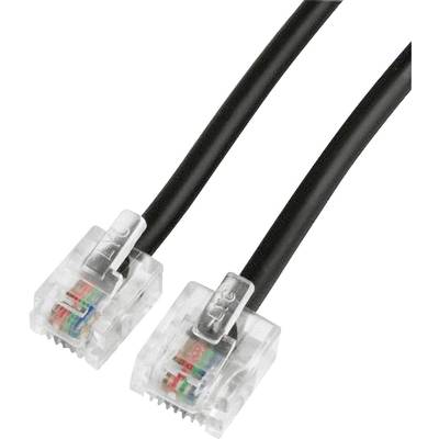 Hama ISDN Cable [1x RJ11 6p4c plug - 1x RJ45 8p4c plug] 10.00 m Black 