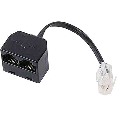 Hama ISDN Y adapter [1x RJ45 8p4c plug - 2x RJ45 8p4c socket] 10.00 cm Black