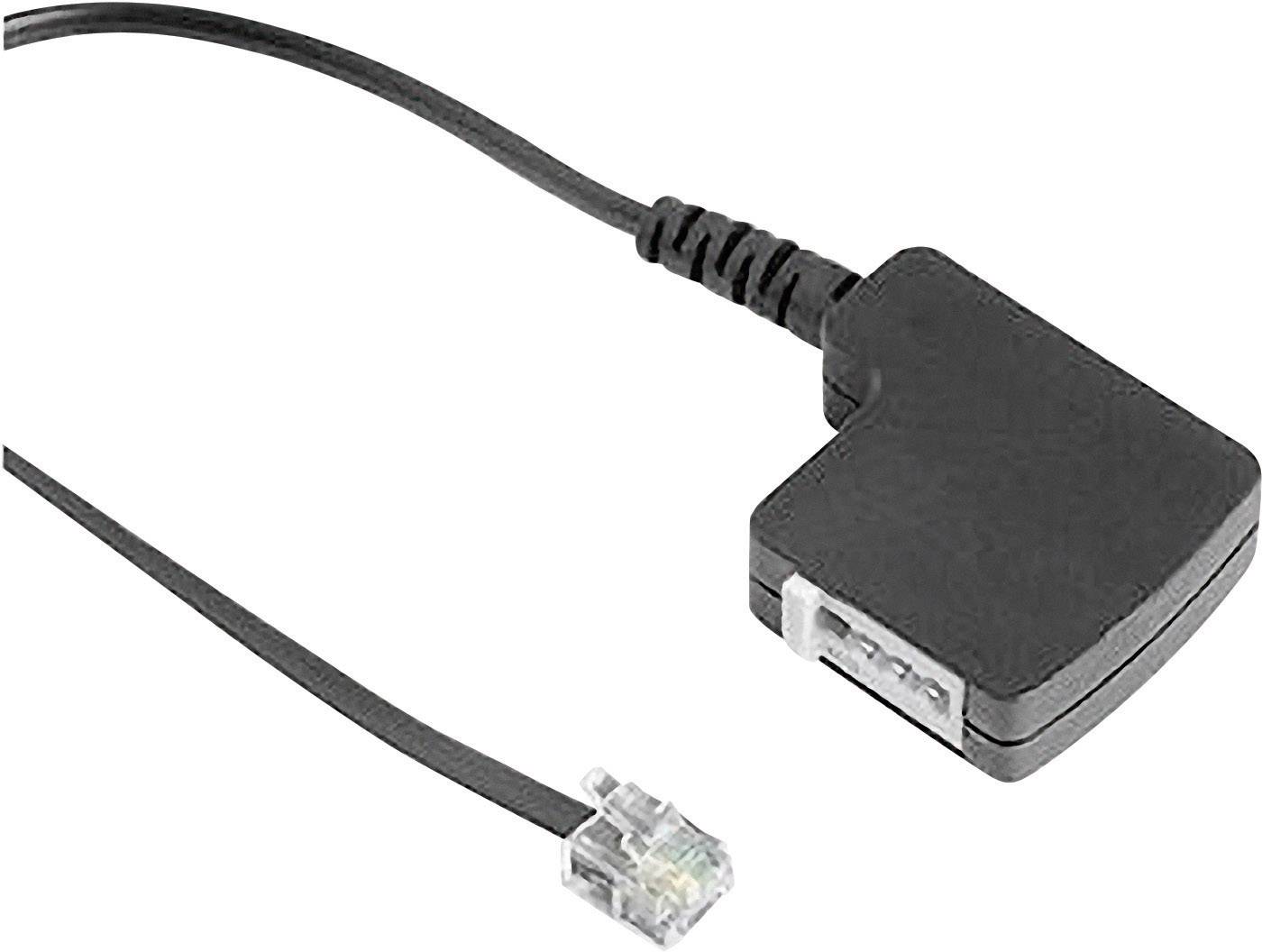 Hama Phone Adapter [1x RJ11 6p4c plug - 1x TAE-F connector] 20.00 cm Black