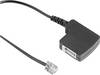 Hama Phone Adapter [1x RJ11 6p4c plug - 1x TAE-F connector] 20.00 cm Black