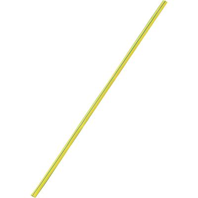 Image of TRU COMPONENTS 1567324 Heatshrink w/o adhesive Yellow, Green 3 mm 1 mm Shrinkage:3:1 Sold per metre