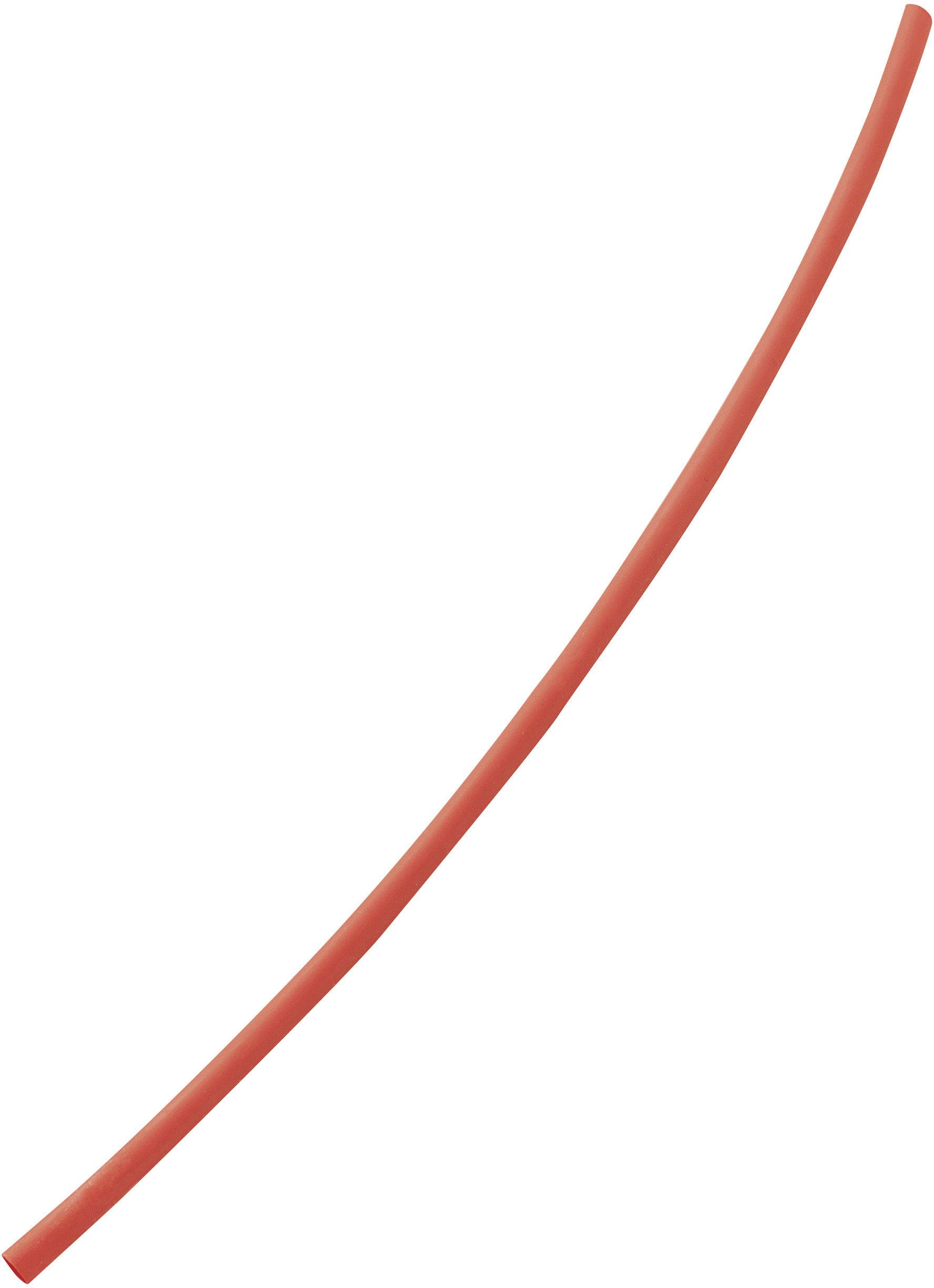 TRU COMPONENTS 1571484 Heatshrink w/o adhesive Red 3 mm 1 mm Shrinkage:3:1 Sold per metre