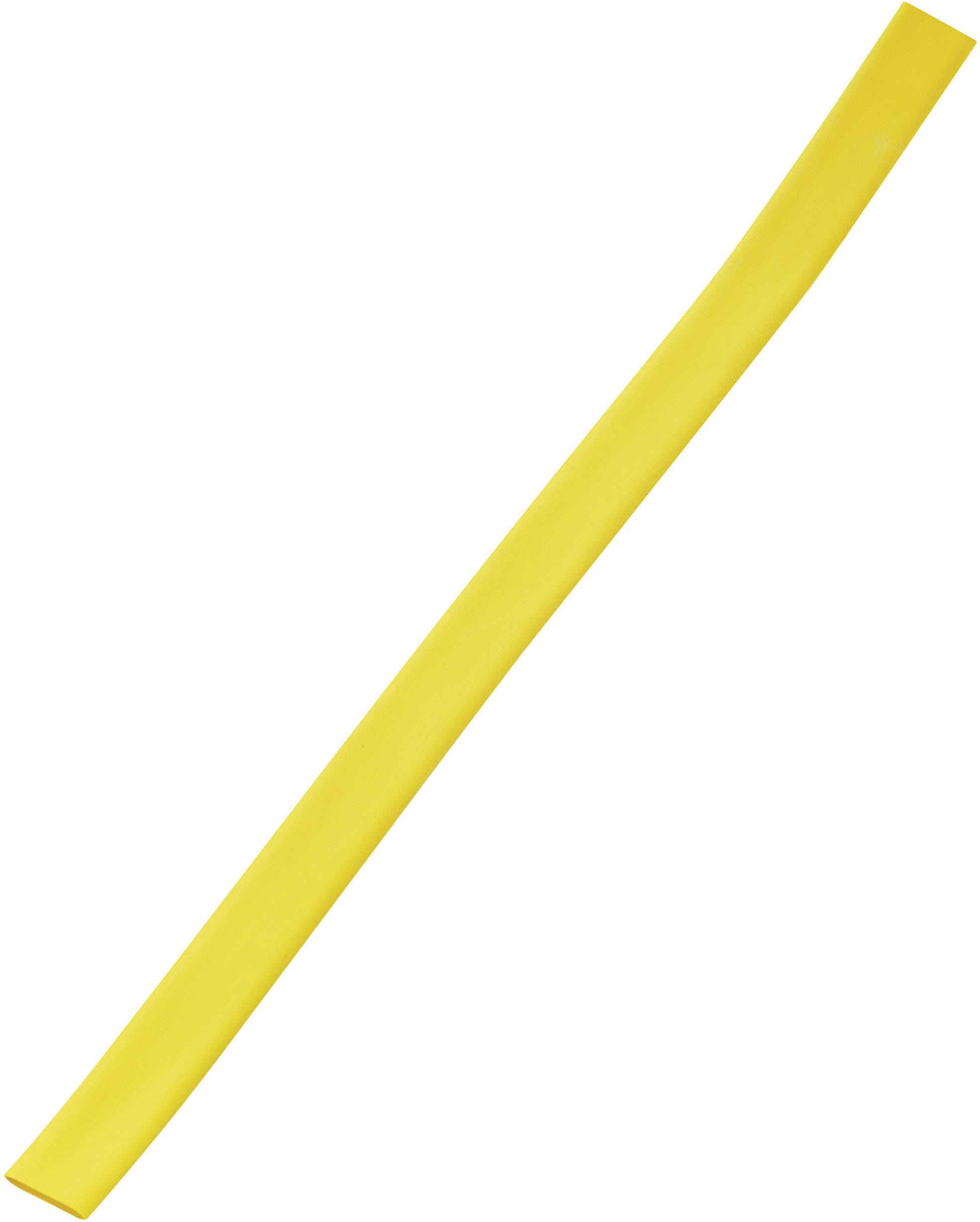 TRU COMPONENTS 1567326 Heatshrink w/o adhesive Yellow 3 mm 1 mm Shrinkage:3:1 Sold per metre